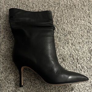 Steve Madden Black Leather Ankle Boots